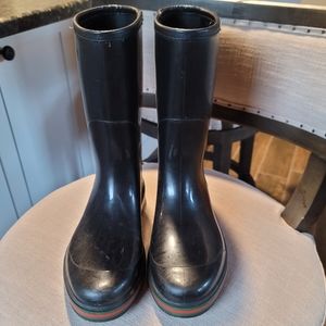 SOLD Gucci Men's Black Rain Boots Size U.S. 10